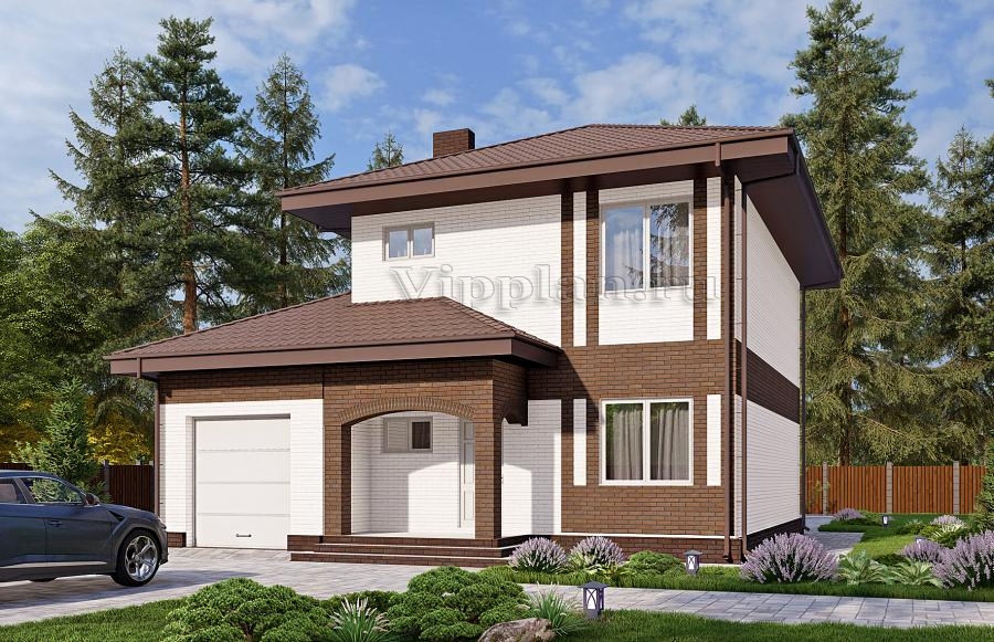 Двухэтажный дом с гаражом и четырьмя спальнями